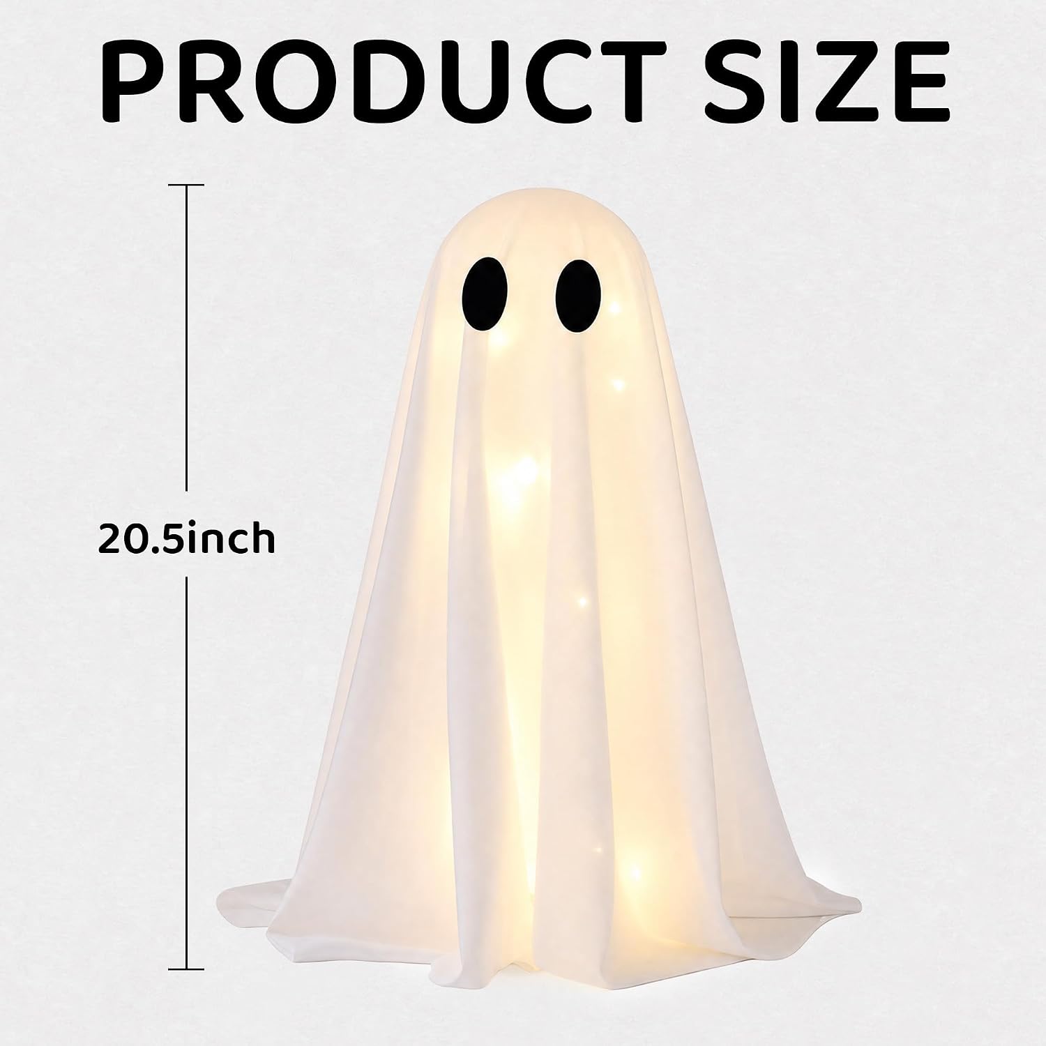 Halloween Decorations -2 Packs Spooky Light up Ghosts with Lights